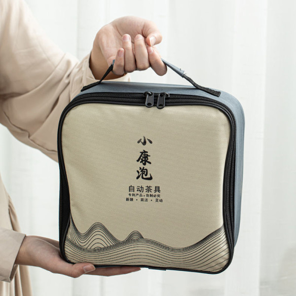 Дорожный набор для чайной церемонии керамический Black Sand