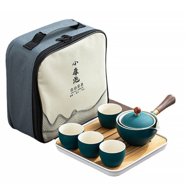 Дорожный набор для чайной церемонии керамический Green Sand