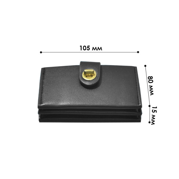 Женский кошелек EASTERN STAR C315-1 клатч с пряжкой повседневный Black