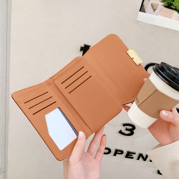 Женский кошелек EASTERN STAR C319-3A для купюр и карт с карманом для монет на молнии с застёжкой Brown