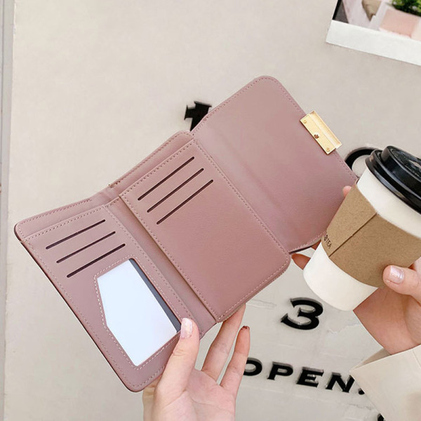 Женский кошелек EASTERN STAR C319-3A для купюр и карт с карманом для монет на молнии с застёжкой Pink