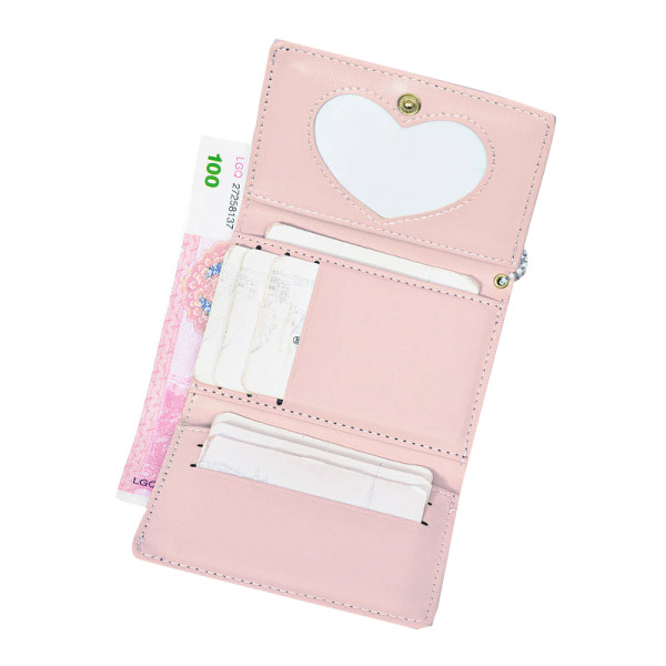 Женский кошелек EASTERN STAR C325-44 для карт повседневный с принтом кролика пушистым шариком Violet