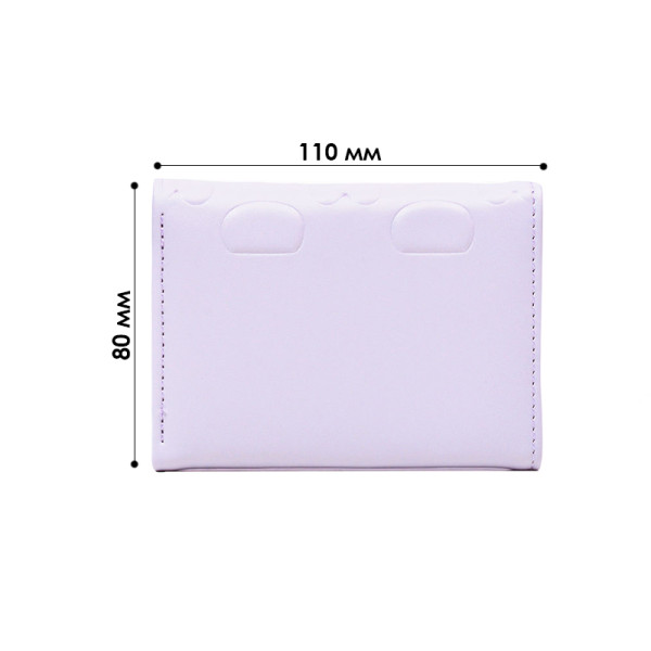 Женский кошелек EASTERN STAR C325-44 для карт повседневный с принтом кролика пушистым шариком Violet