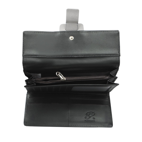 Женский кошелек Prettyzys PT18-989 клатч с пряжкой повседневный Black