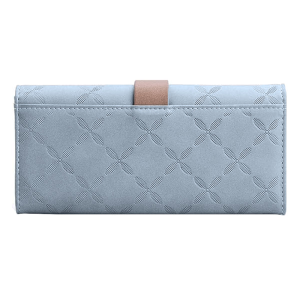 Женский кошелек Prettyzys PT18-989 клатч с пряжкой повседневный Blue