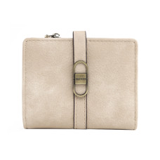 Женский кошелек Prettyzys PT23-2087 клатч с пряжкой повседневный складной  Beige