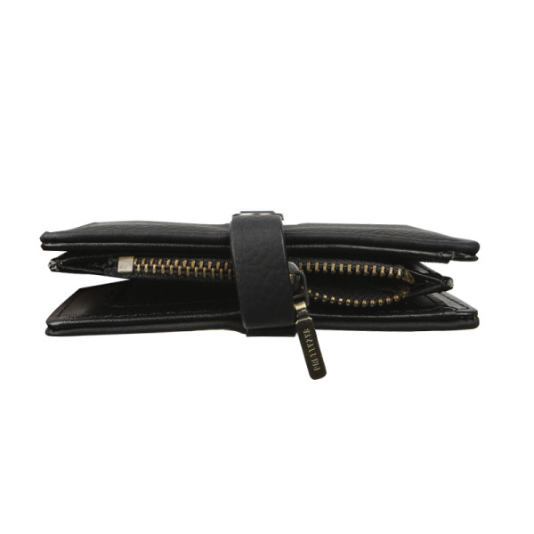 Женский кошелек Prettyzys PT23-2087 клатч с пряжкой повседневный складной  Black