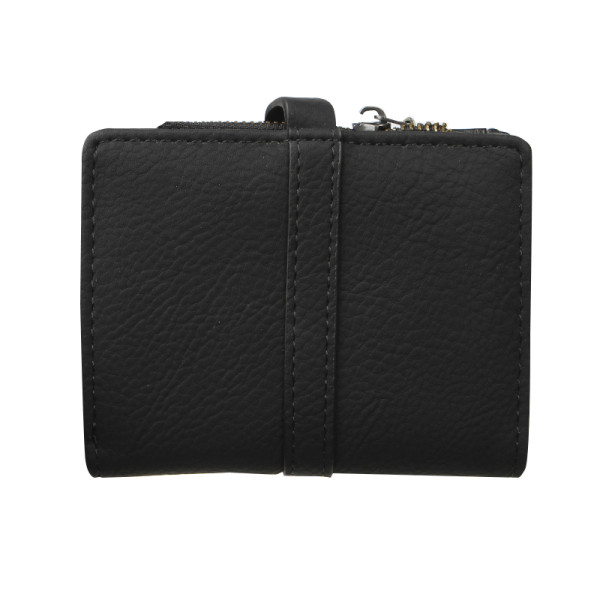 Женский кошелек Prettyzys PT23-2087 клатч с пряжкой повседневный складной  Black