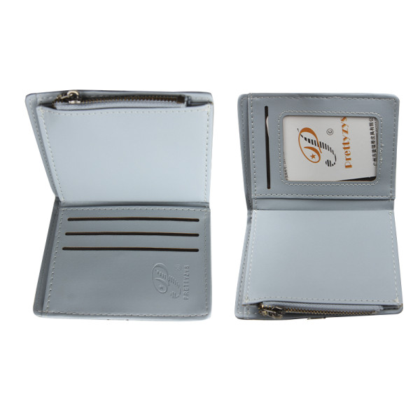 Женский кошелек Prettyzys PT23-2087 клатч с пряжкой повседневный складной  Blue