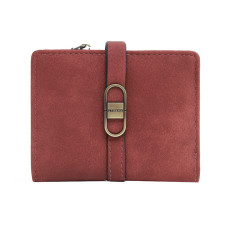 Женский кошелек Prettyzys PT23-2087 клатч с пряжкой повседневный складной  Burgundy