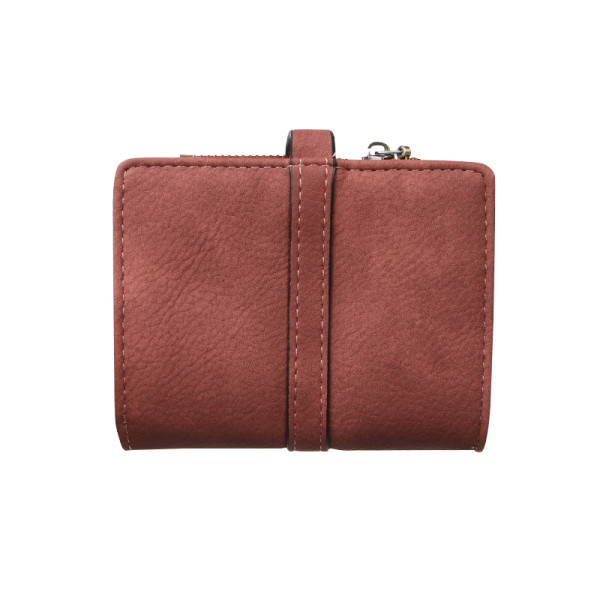 Женский кошелек Prettyzys PT23-2087 клатч с пряжкой повседневный складной  Burgundy