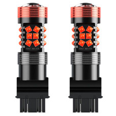 Автомобильная светодиодная лампа поворот+стоп сигнал DXZ G-3030-30 T25-3157 30W Red