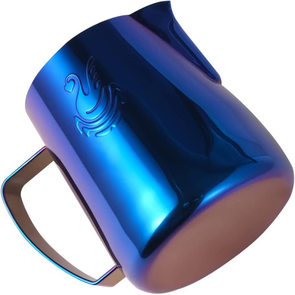 Питчер для молока JibbiJug молочник для вспенивания нержавеющая сталь градиент 400 мл Blue