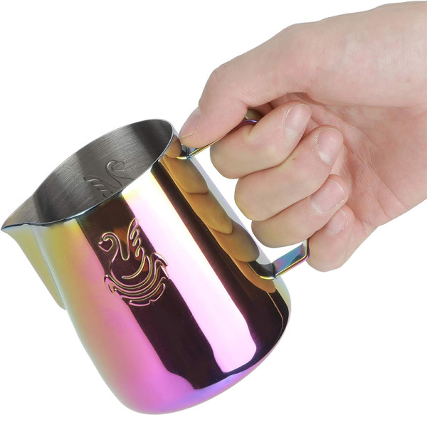 Питчер для молока JibbiJug молочник для вспенивания молока нержавеющая сталь градиент 600 мл Pink