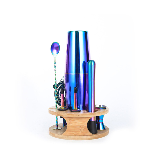 Подарочный набор для бара KM-TZS114 11 предметов барный инвентарь из нержавеющей стали Rainbow