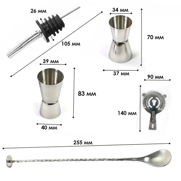 Набор для бара 10 предметов Youchen MC-9
