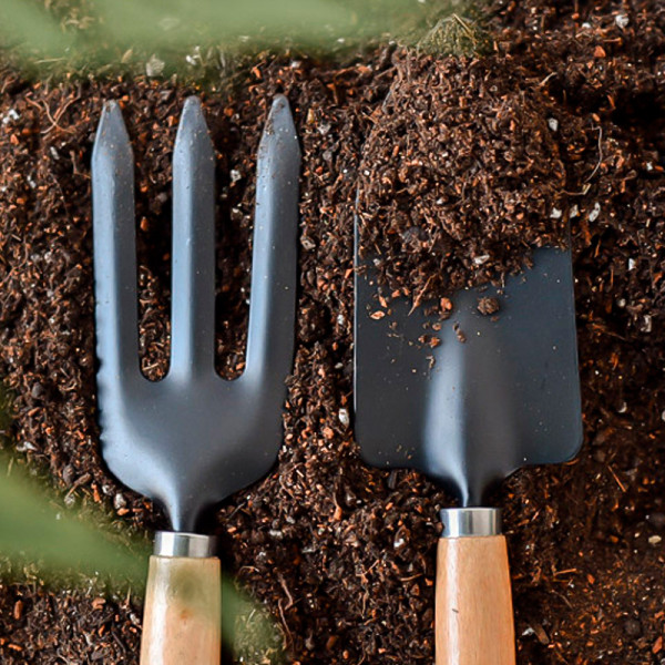 Набор садовый 3 предметов SY-3911 для дома 2 лопатки 1 грабли