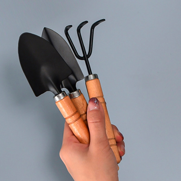 Набор садовый 3 предметов SY-3911 для дома 2 лопатки 1 грабли