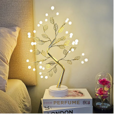 Светильник-ночник Y-2122 настольное Led жемчужное дерево с лепестками USB светодиодный сенсорный 36 LED
