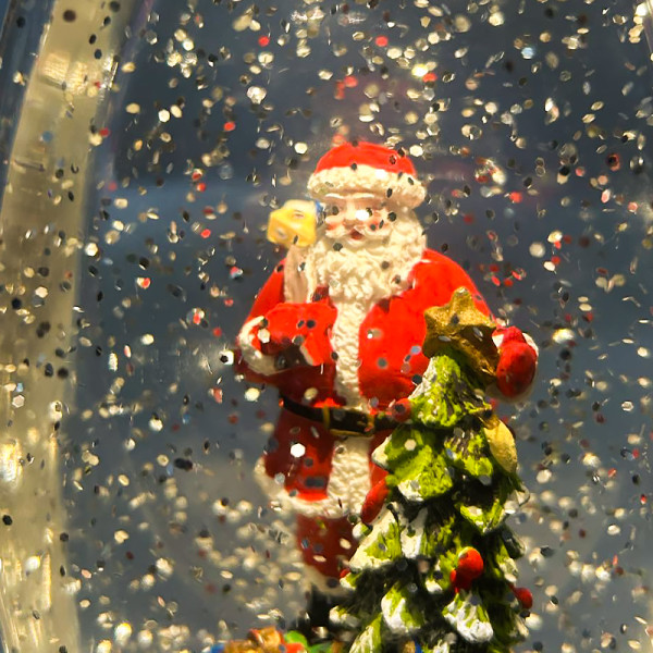 Декоративный подвесной фонарь новогодний 3283093 рождественское украшения 13,5*11*26 см для дома на батарейках Дед Мороз