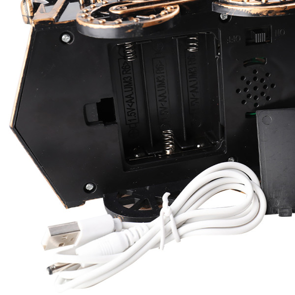 Декоративный подвесной фонарь новогодний Паравозик 17*8,5*17 см рождественское украшение для дома на батарейках Bronze