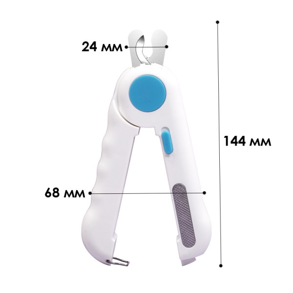 Когтерез для собак и кошек DT321 с LED подсветкой Blue