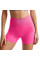 Шорты женские 1802# бесшовные для фитнеса пуш ап push up Розовый электрик L