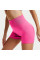 Шорты женские 1802# бесшовные для фитнеса пуш ап push up Розовый электрик L