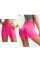 Шорты женские 1802# бесшовные для фитнеса пуш ап push up Розовый электрик L