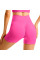 Шорты женские 1802# бесшовные для фитнеса пуш ап push up Розовый электрик S