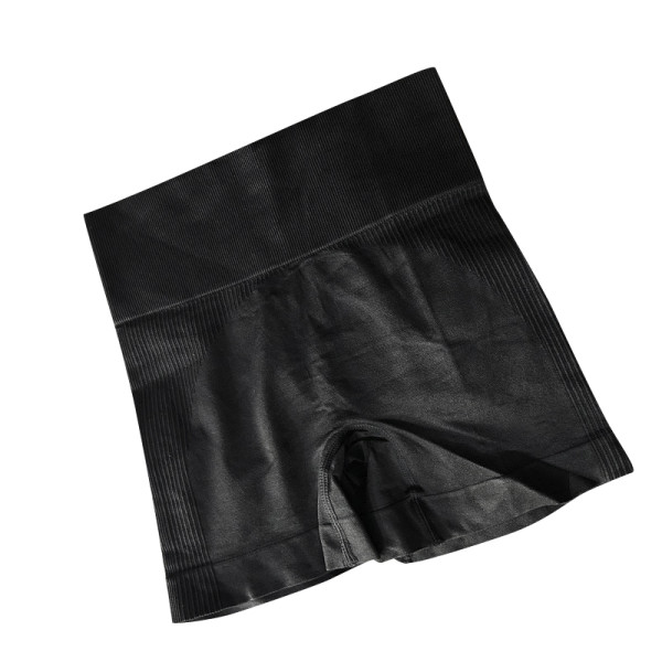 Шорты женские 1802# бесшовные для фитнеса пуш ап push up Черный L