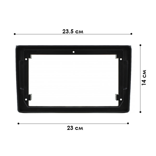 Переходная рамка Audi A4 (B6) 2000-2006 A4 (B7) 2004-2009 Seat Exeo 2009-2013 (5920) 9" Black