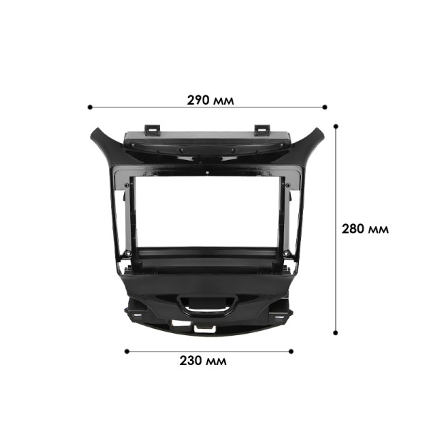 Переходная рамка Chevrolet Cruze 2016+ (6940) 9"