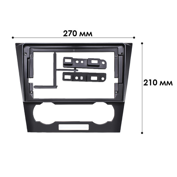 Переходная рамка Chevrolet Epica 2006-2014 (3849) 9" Black