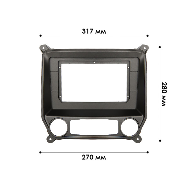 Переходная рамка Chevrolet Silverado 2013-2019 (6898) 10,1"