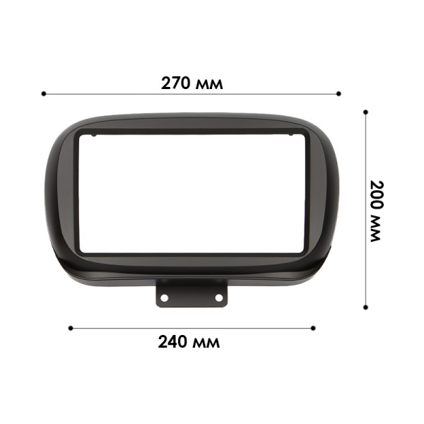 Переходная рамка Fiat 500X (334) 2015+ (FI 041N) 9"