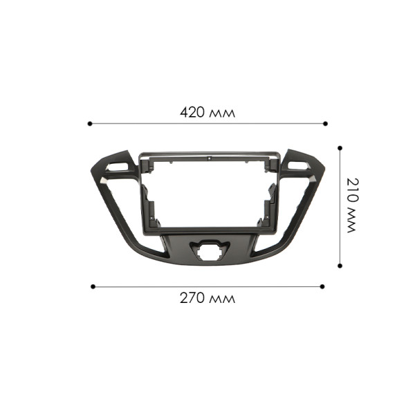 Переходная рамка Ford Transit Custom 2012-2018 Tourneo Custom 2012-2018 (7607) 9"