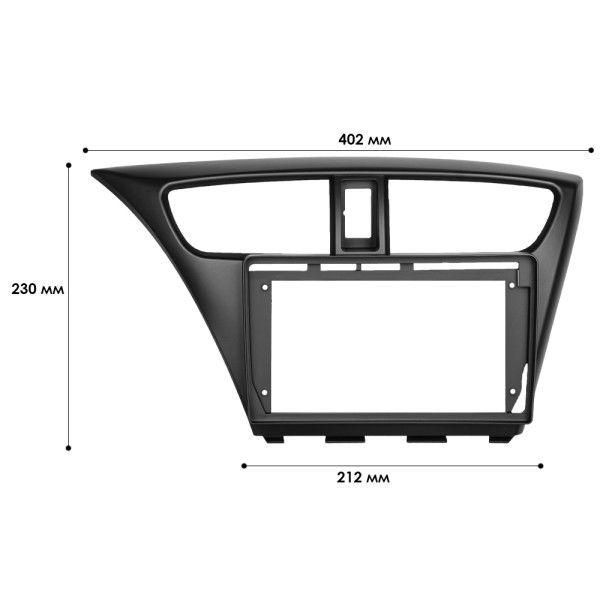 Переходная рамка Honda Civic Hatchback 2012-2017 (7496) 9"
