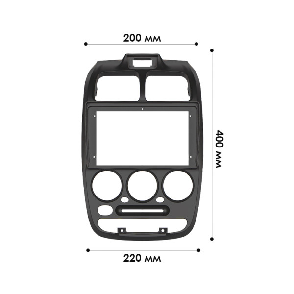 Переходная рамка Hyundai Accent Verna 1999-2012 (7290) 9"