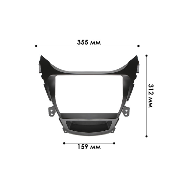 Переходная рамка Hyundai Elantra (MD) 2011-2013 Avante (MD) 2011-2013 (6656) 9"