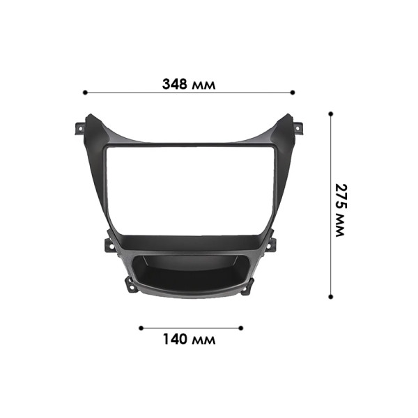 Переходная рамка Hyundai Elantra (MD) 2014-2016 Avante (MD) 2013-2015 (6654) 9"