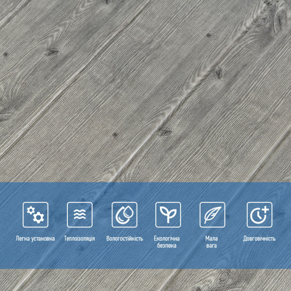 Самоклеюча декоративна 3D панель 700x700x4мм Графітове дерево (079) SW-00000558