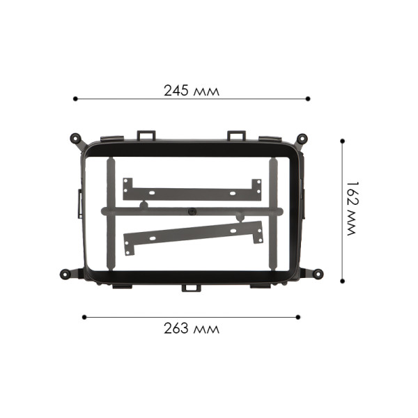 Переходная рамка Kia Carens 2013-2018 Rondo 2013-2018 (6726) 9"