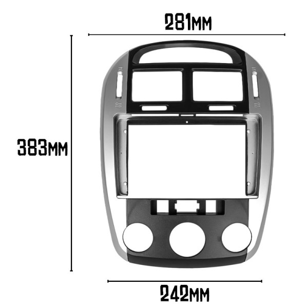 Переходная рамка Kia Cerato 2006-2008 MC (6824) 9"