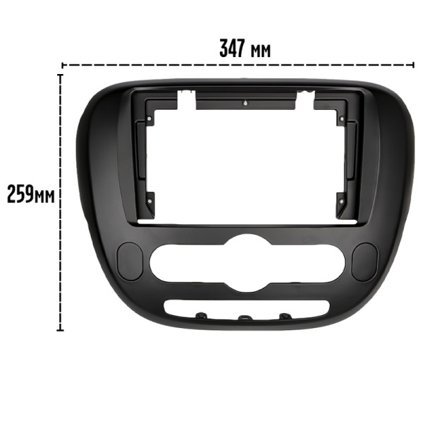 Переходная рамка Kia Soul 2013-2019 High (7280) 9"