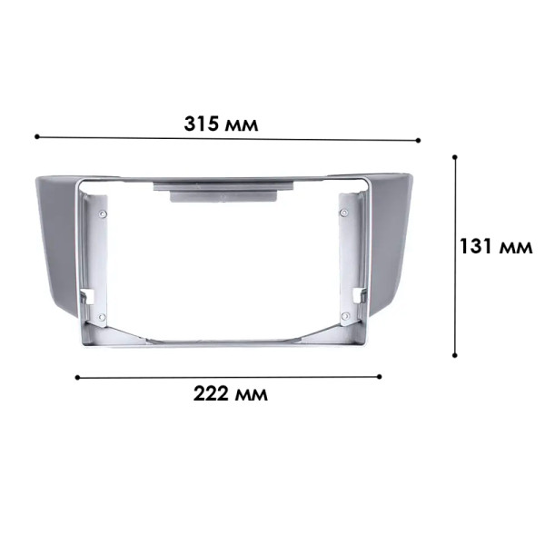 Переходная рамка Lexus RX-300/330/350/400 2003-2009 Toyota Harrier 2003-2012 (6625) 9"