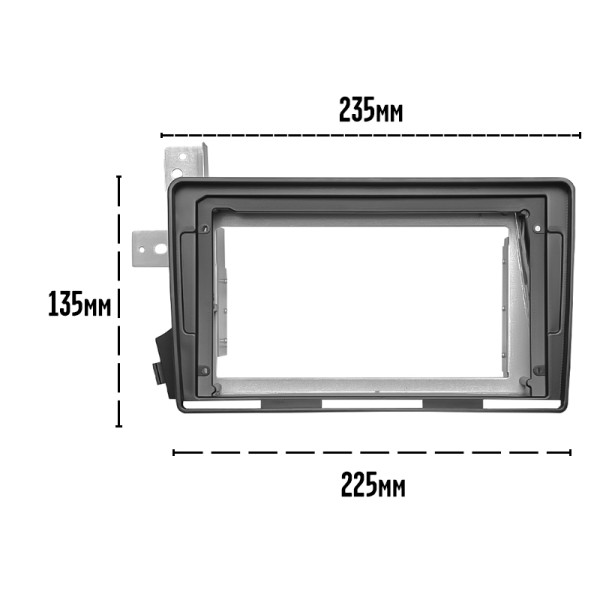 Переходная рамка SsangYong Actyon Kyron 2005-2015 (7283) 9"