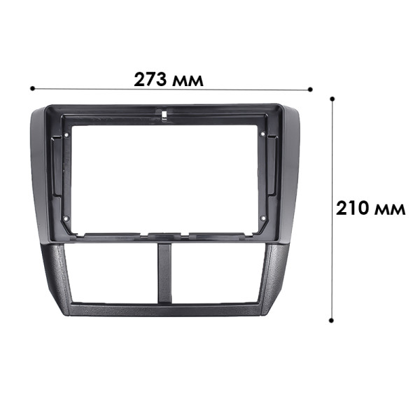 Переходная рамка Subaru Forester 2008-2012 Impreza 2007-2012 (6875) 9" Black