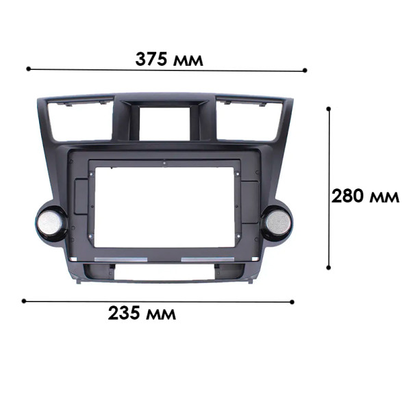 Переходная рамка Toyota Highlander 2008-2013 (6825) 10.1"