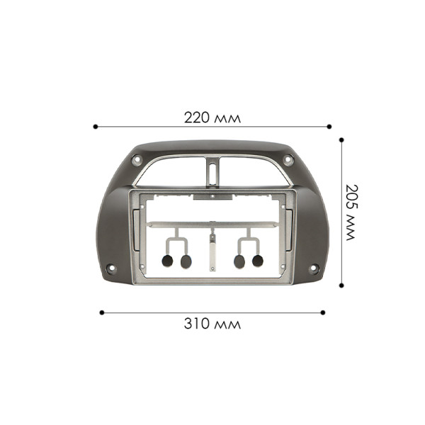 Переходная рамка Toyota RAV4 2000-2003 (7029) 9"